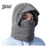 Thickened Scarf Hat for Cold Wind-Resistant Zipper Balaclava Hat Women Winter Face Mask Weather Outdoor