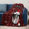 TU Cute Cat Christmas Throw Blanket Cozy Fluffy Sherpa Soft Warm Holiday Decor Gift Home Bedding Dorm Room