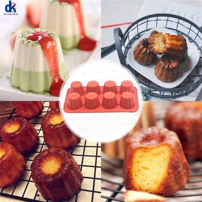 8Holes Silicone Molds for Baking Pudding Mousse Chocolate Ice Cream Cake Decoration Mold Kitchen Accessories Tools