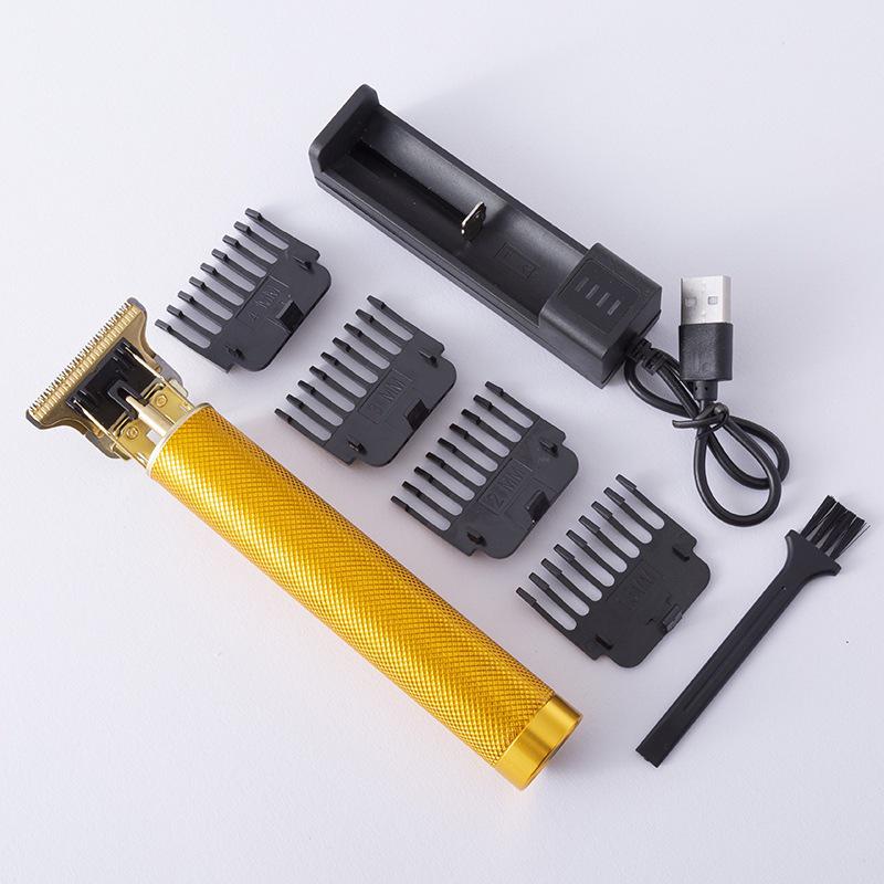 T9 LCD Electric Hair Clipper | Retro Engraving, Oil Head, Professional Home Use