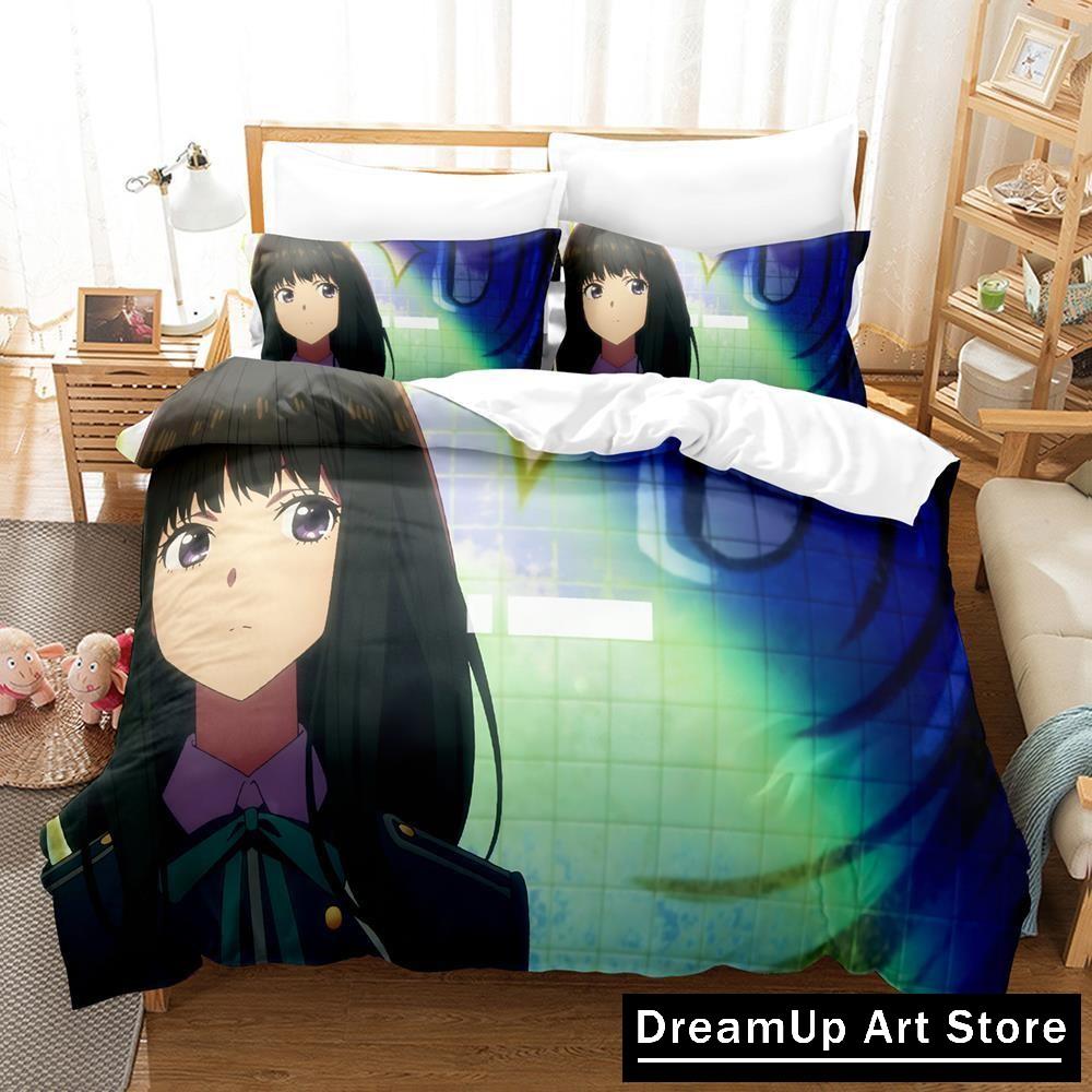 3D-Druck Mode Anime Lycoris Recoil Bettwäsche Set Jungen Mädchen Twin Queen Full Size Bettbezug Kissenbezug Bett Erwachsene Schlafzimmer