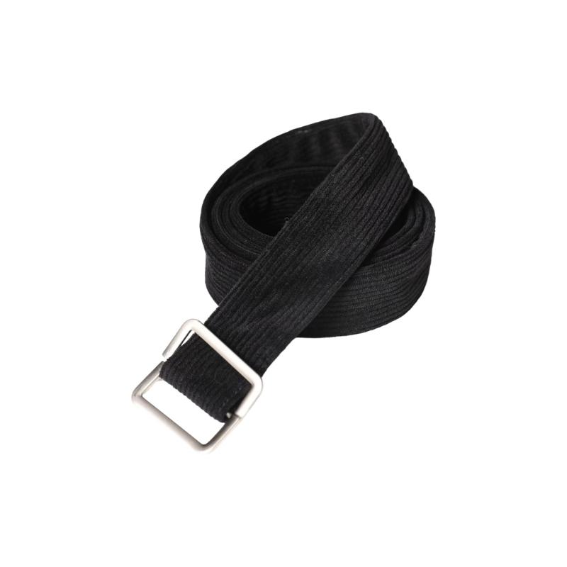 

Retro Corduroy Waistband Stretchable Belt Unisex Lightweight Design Friendly Waist Belt For Casual Outfits чорний
