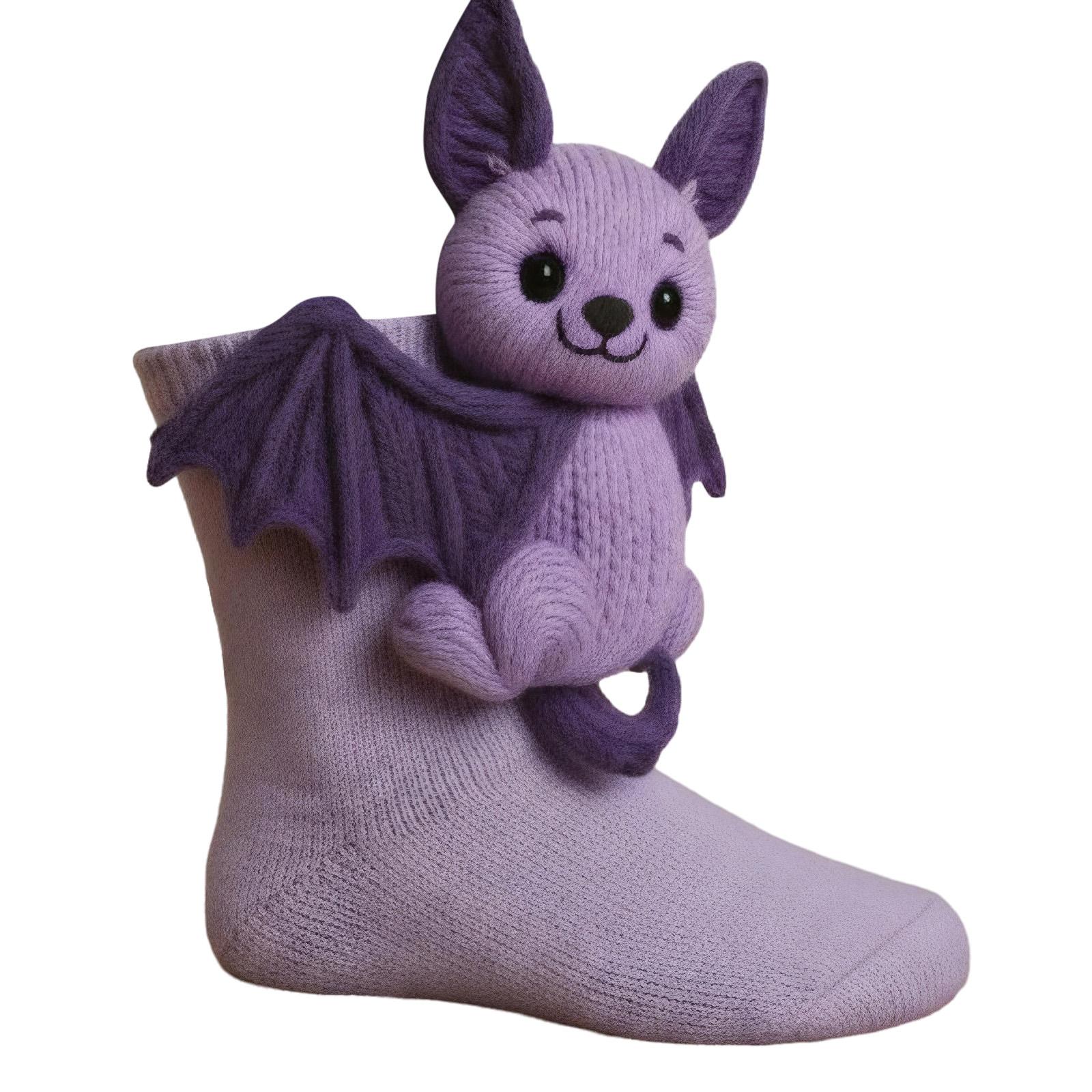 

3D вязаные носки с животными Милый коала, панда, кошка, ленивец Обнимающие носки Ручная работа, вязаные крючком, теплые, уютные, забавные носки, новинка, чулок для женщин