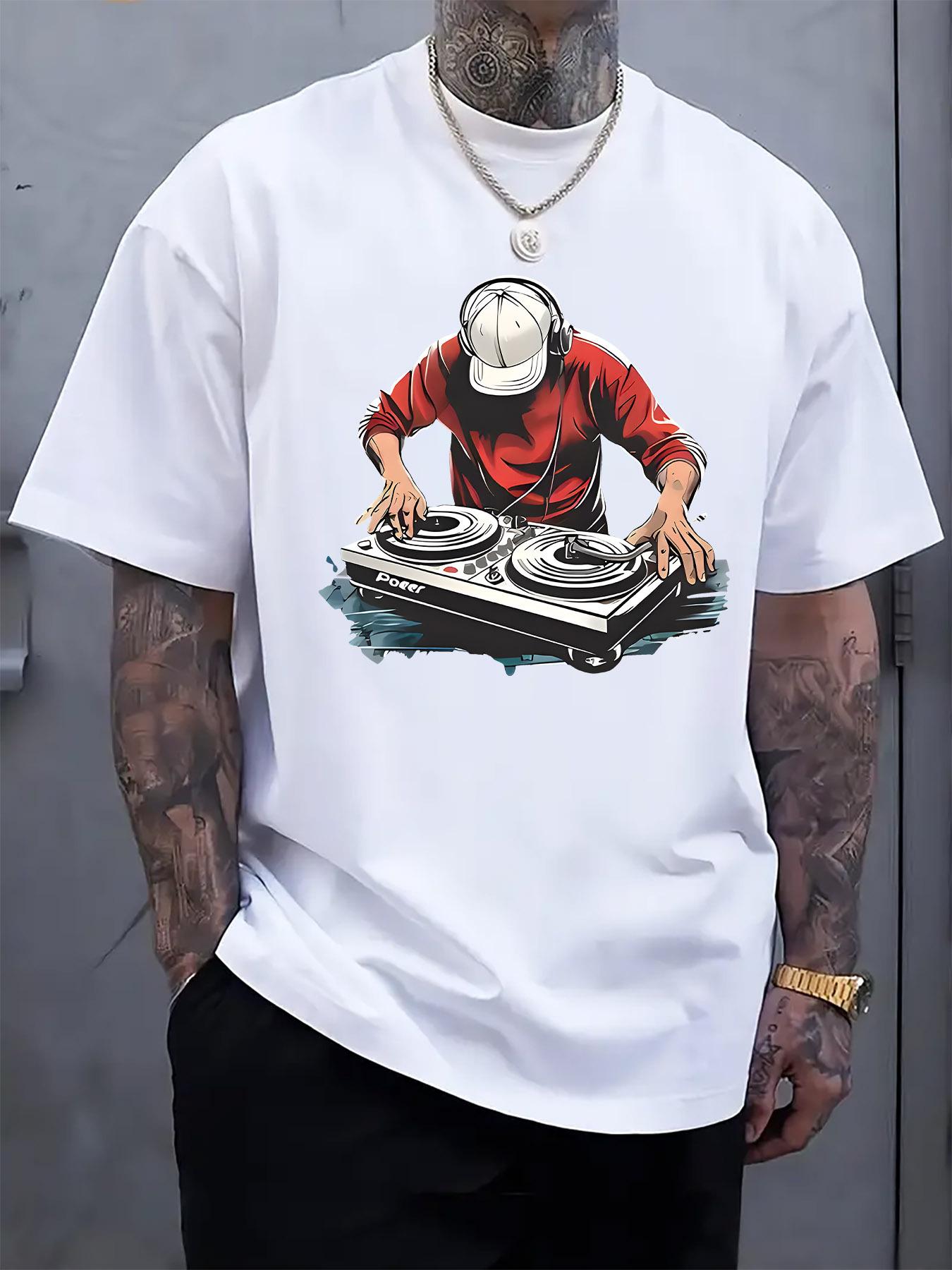 Casual DJ Graphic Tshirt - Short Sleeve S