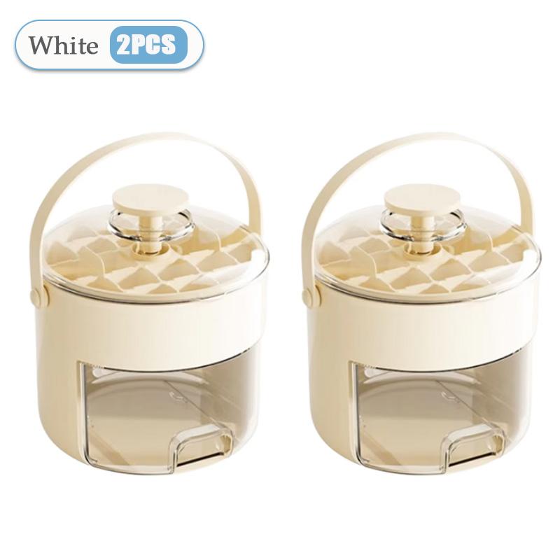 Ice Cube Mold Two Layer with Lid Large Capacity Storage Box Whiskey Cocktail Tools Food Grade Ice Cream Ice Cube Maker Mold