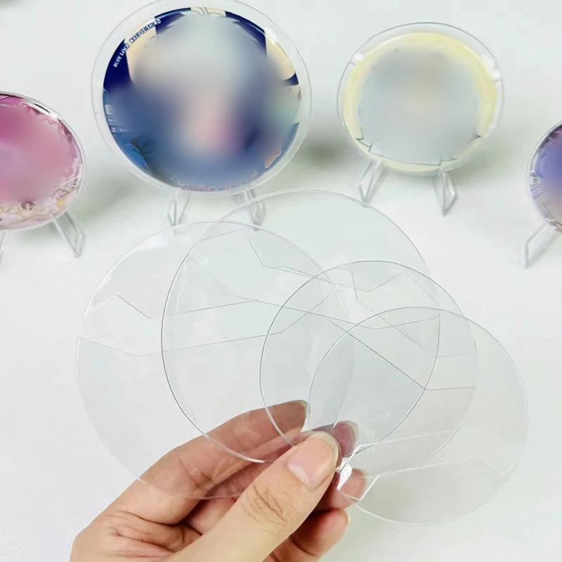 10/20PCS Anime Badges Decor Protector Ita Bag Accessories Transparent Pvc Pins Badgedisplay Sleeve Round Badge Protective Case