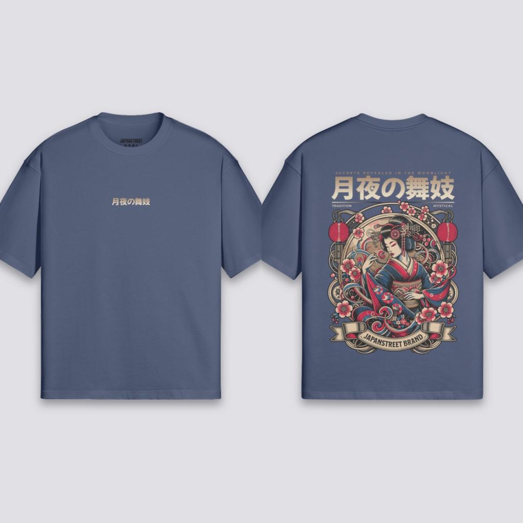New Geisha Tshirt Medallion Japan Clothing Graphic Printing Highend Luxury Unisex Style Both Of Unisex And Unisex