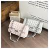 IELGY Large-Capacity Diamond Chain Bag All-Match Small Square Bag Can Be One Shoulder Can Cross-Body