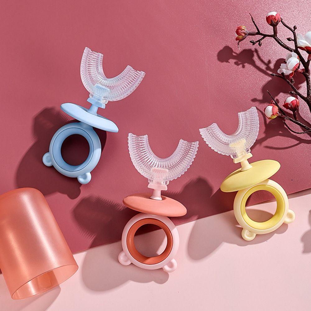 

Зубная щетка Силиконовая щетка Детская зубная щетка U-образной формы Ручная зубная щетка Зубная щетка в форме медведя