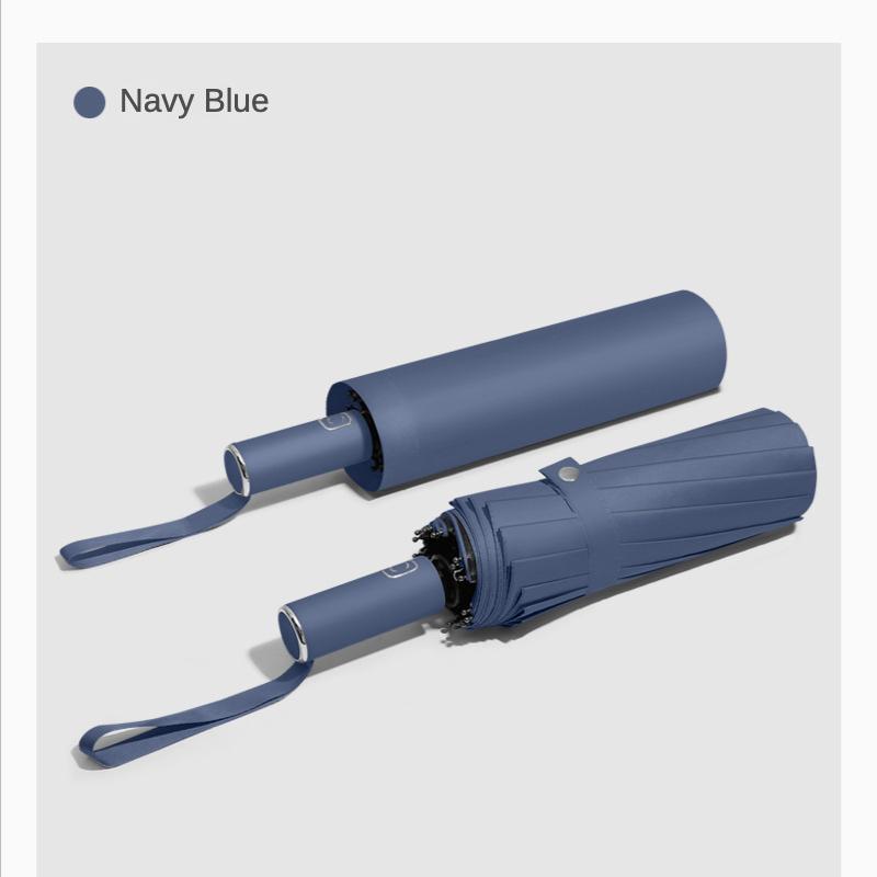 Reinforced 16 Bone Fully Automatic Umbrella for Men, Large Windproof Strong, Shade UV, Sunny and Rainy Umbrella Wind Resistant