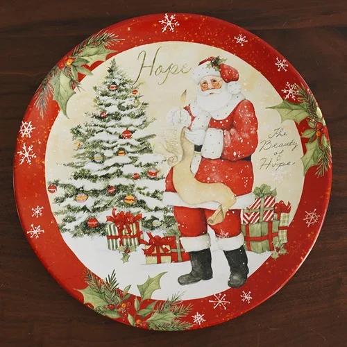 Keramické talíře s vánoční tématikou Sada nádobí Podglazura Barva Proces Šálek kávy Miska na polévku Santa Claus Steakový talíř
