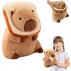 Capybara Plush Toy with Toast, 30 Cm, Capybara Plush Toy