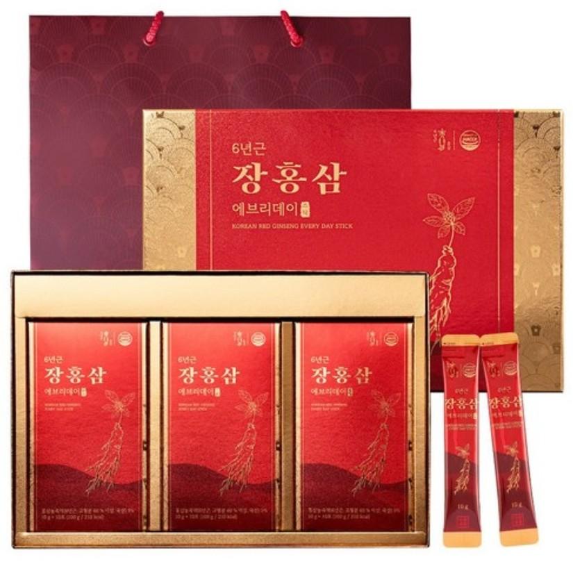 [Jeongwonjang] 6-Year-Old Everyday Jang Red Ginseng Stick (100 Packets), Korean health food