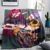 1pz Coperta in Flanella con Stampa Kpop Demon Hunters, Alta Qualità, Per Tutte le Stagioni, Decorazione per la Casa, Calore e Comfort, Perfetta per Regali di Natale