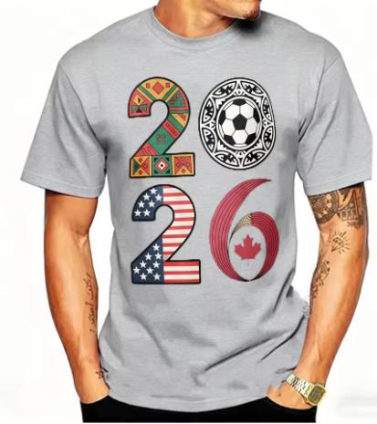 Fashion Men's T-shirt 2026 Summer Casual Short-sleeved Cotton Fabric T-shirt Men Women Comfortable Breathable Printed T-shirt