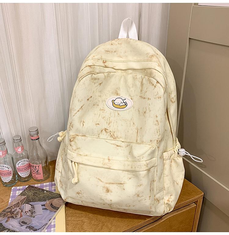 Schoolbag Japanese tie-dye schoolbag female college students fashion leisure large capacity backpack high school students class computer backpack tide