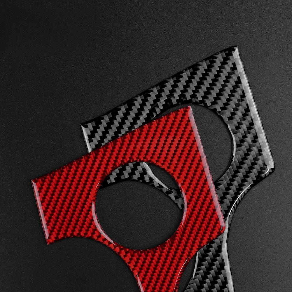 3D Carbon Fiber Headlight Switch Hole Cover Sticker for Porsche Panamera 2010-2016