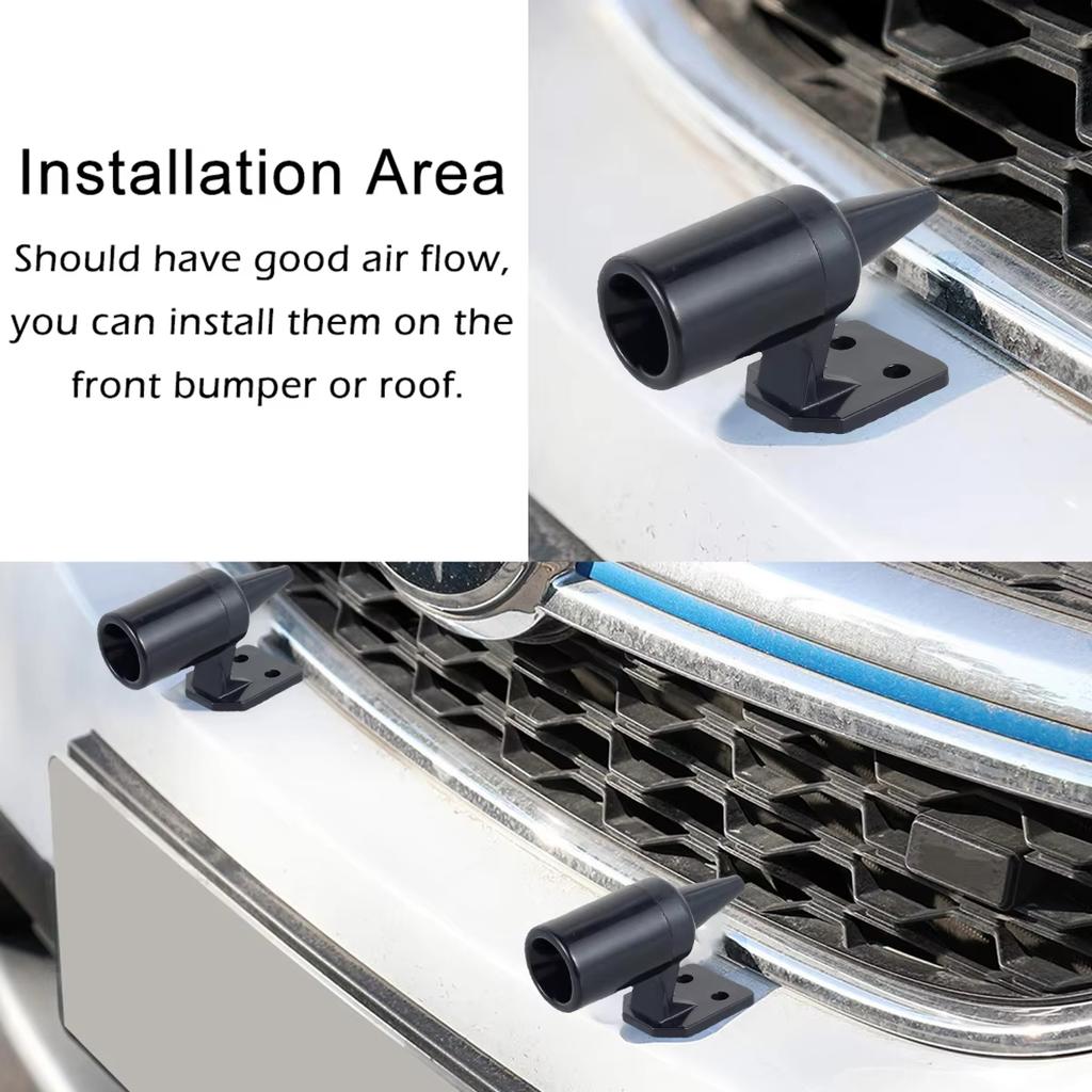 4Pcs Anti Collision Siren Deer Repeller Wildlife Repel Warn Device for Vehicle Field Drive Animal Warn Whistles Alert Equipment