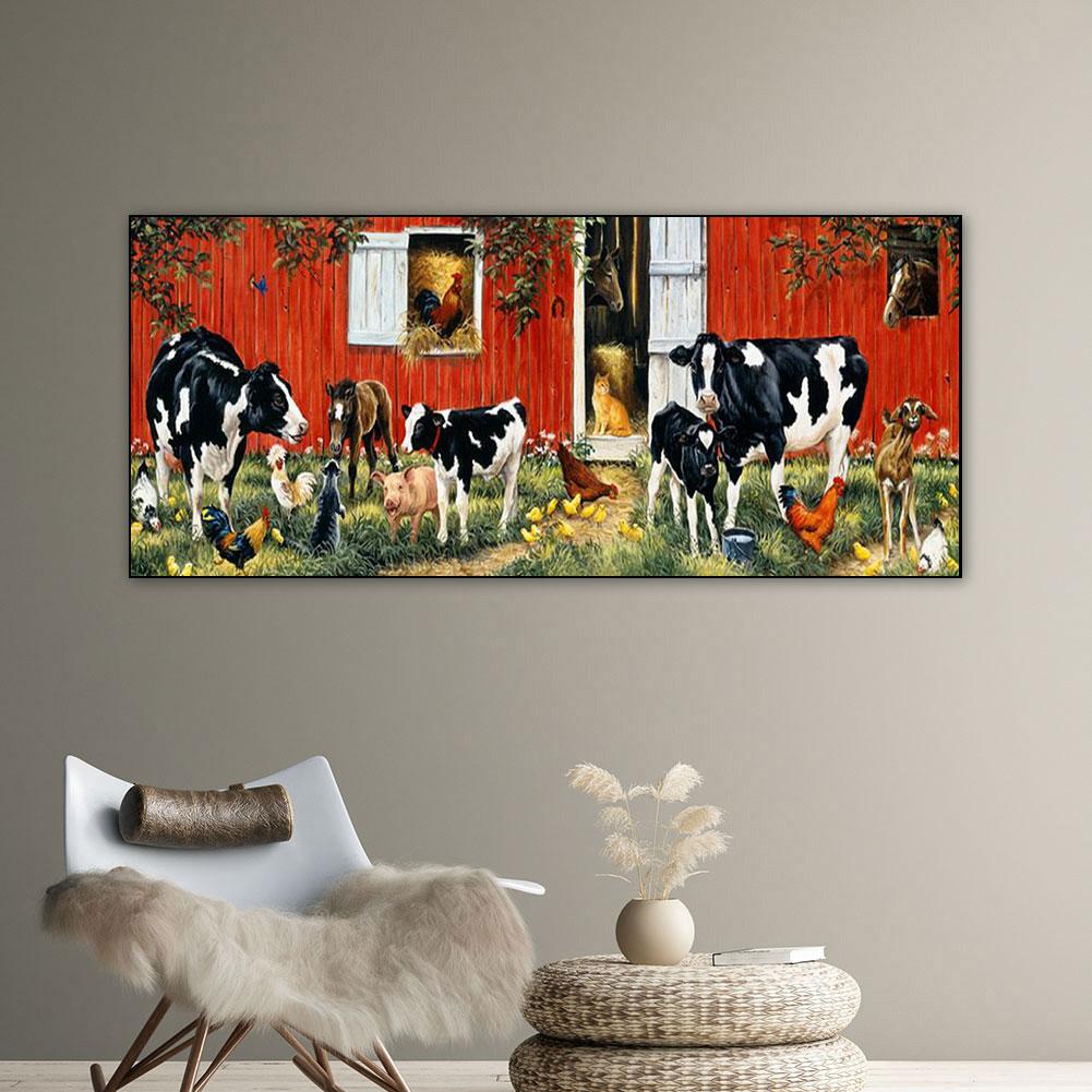 5D DIY Diamond Painting Kits Full Square Drill Cows Mosaic Picture Wall Decor Rhinestone Art Crafts Home Decoration Gift