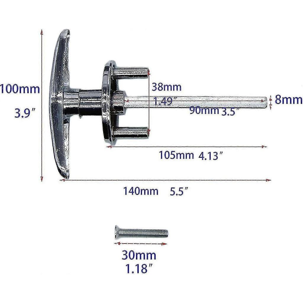 Garage Door Keyed T-handle Lock Kit With 2keys,universal Shed Door Lock T Handle