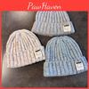 Womens Knitted Cap With English Letter Print For Autumn Winter Warmth Casual Wear
