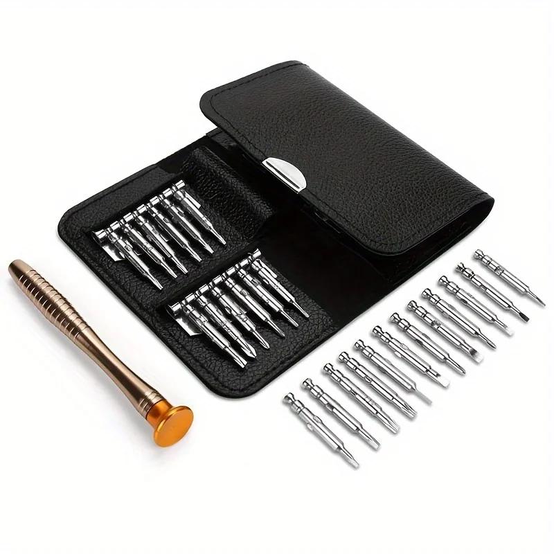 

25 In 1 Precision Screwdriver Set, Repair Tool Kit, Small Screwdriver Set, Star/Y-type/Flat-blade/Triangle Screwdrivers For Mo