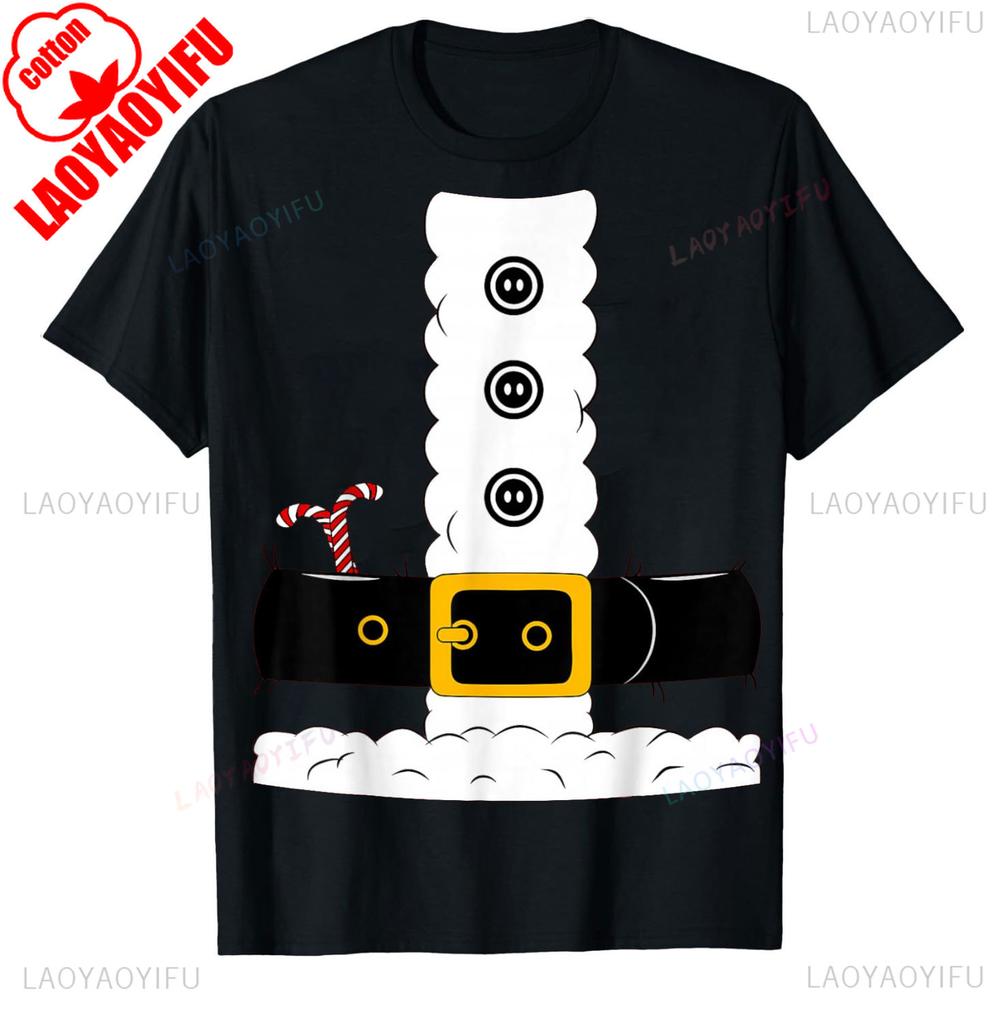 Christmas Shirt Santa Claus Suit Adult Unisex WoUINISEX Shirt Funny Tshirts Unisex Cotton Tee Tops Christmas Party Graphic T Shirts