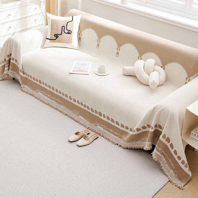 INS Style Cartoon Sofa Cover Cloth Sofa Cover All-Inclusive Four Seasons Universal Blanket Sofa Cushion