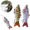 10cm/16.5g Bionic Fishing Lures with Treble Hooks Multi Jointed Slow Sinking Fish Bait Wobblers Vibration Spoon Crankbaits