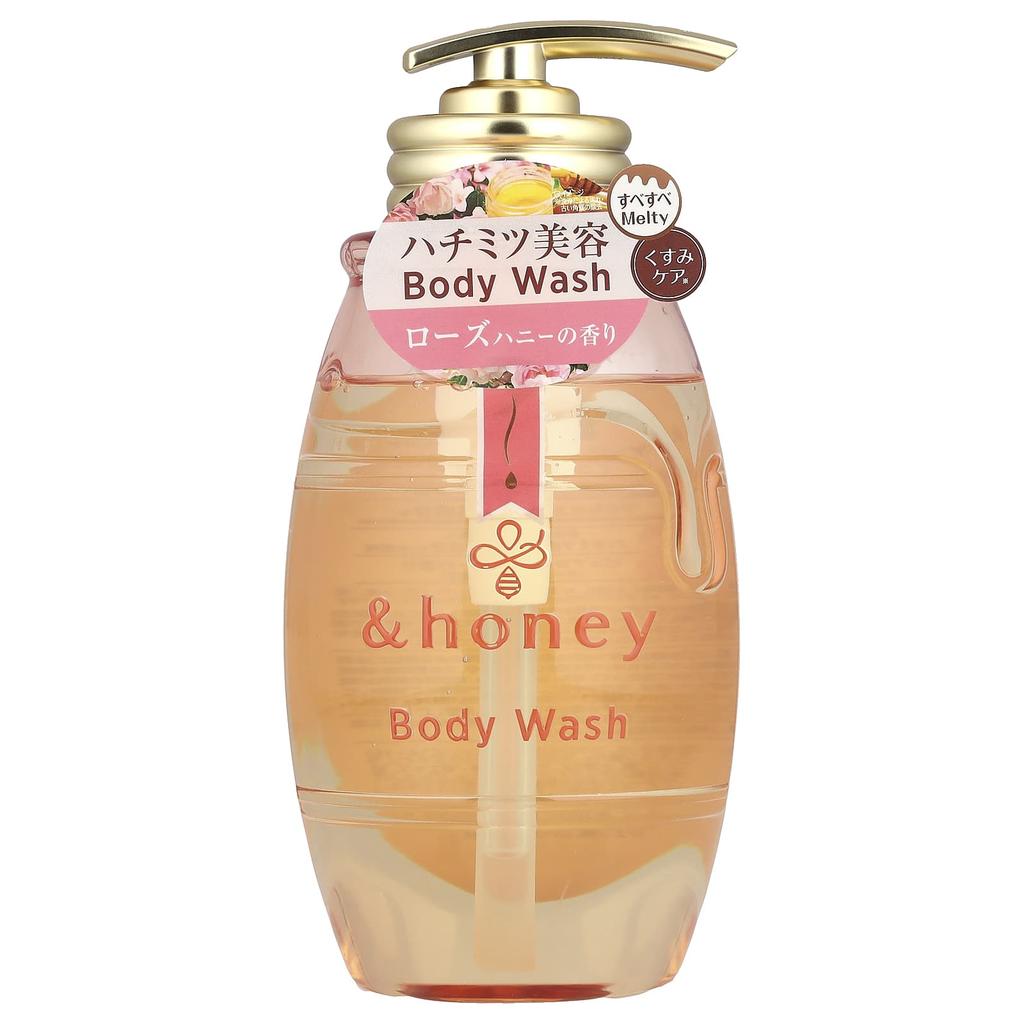 &Honey, Melty Moist Gel Body Wash, Pure Rose Honey, 500Ml(16.9Fl Oz)