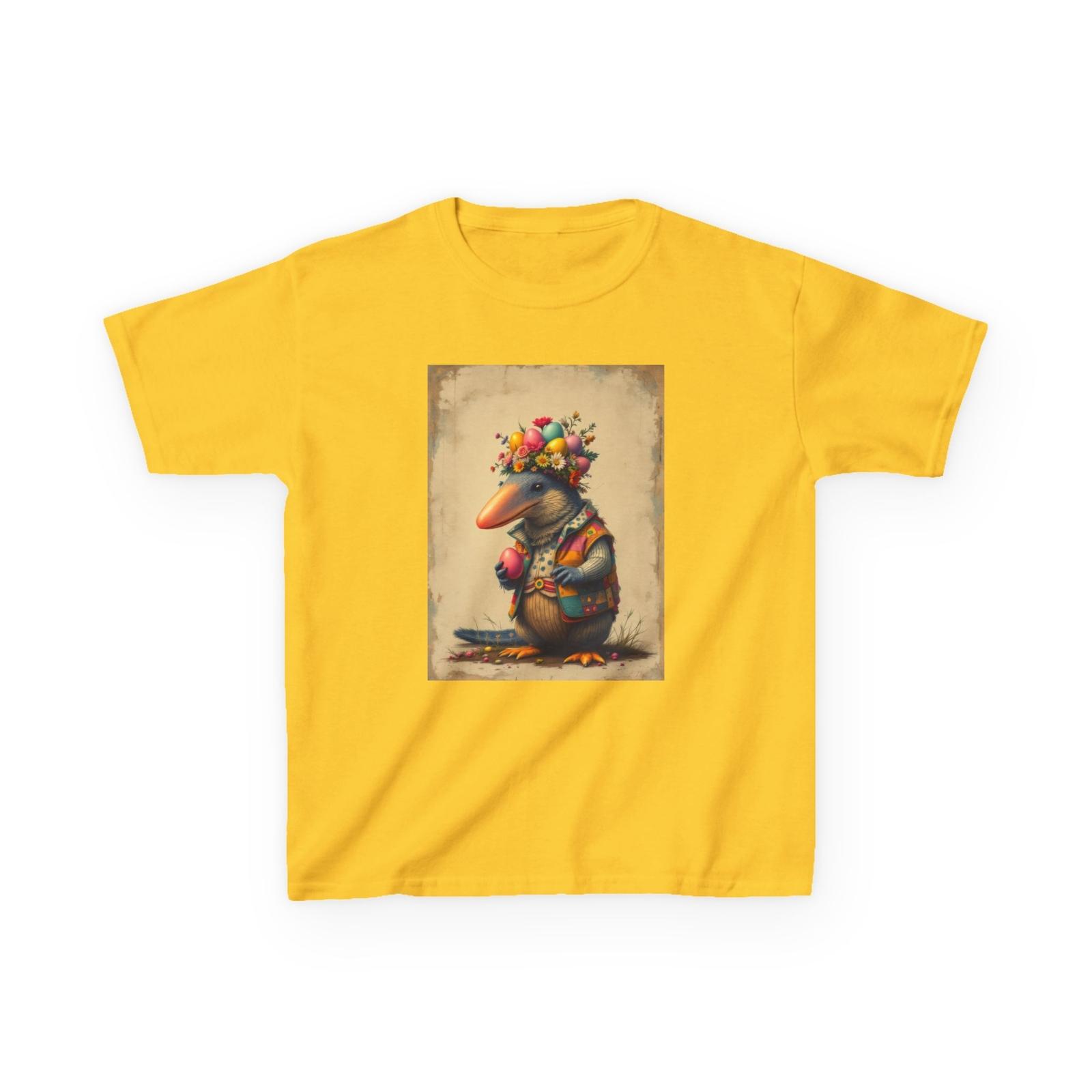 Kids T-Shirt Cute Platypus Easter Tee Spring Holiday Platypus with Easter Eggs 4XL