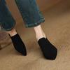 Krazing Pot Sheep Suede Autumn Winter Shoes Stiletto Med Heels Size 43 Size 42 Pointed Toe Concise Style Deep Mouth Pumps