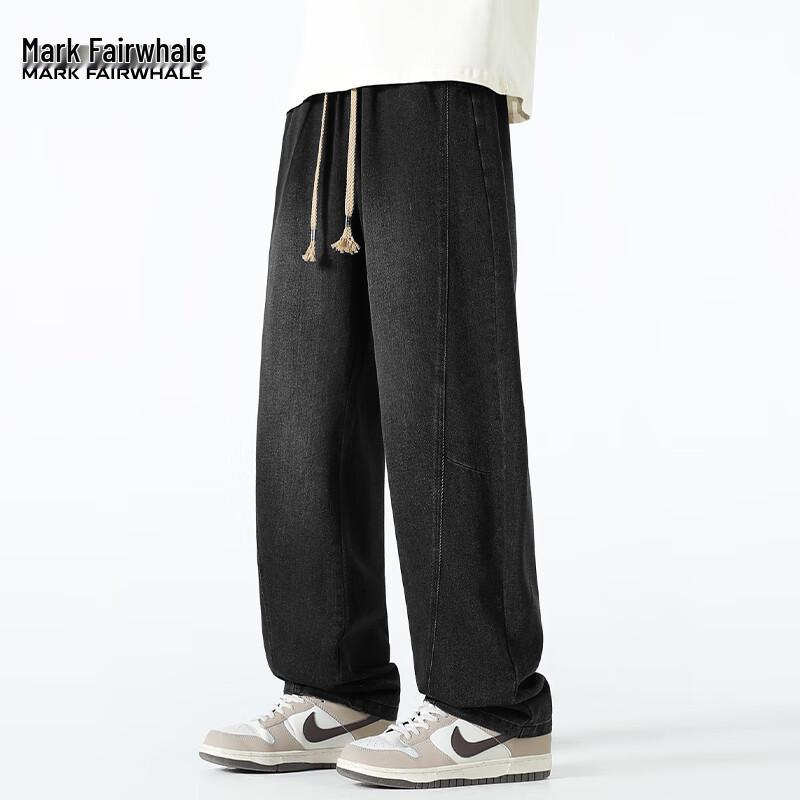 

Mark Fairwhale Men s Straight Loose Fit Denim Jeans L