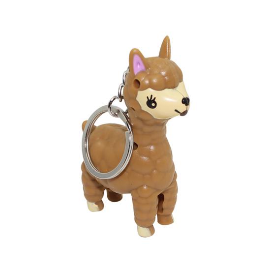 

Светодиодный звуковой брелок для ключей, сумка, подвесной декор, детская игрушка в подарок коричневый