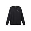 Jordan Air Jordan Fleece Thickened And Fleece Lined Thermal Sports Crew Neck Pullover Sweatshirt Winter Men's Black DC6716-010