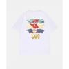 International Brand LEE Cooperation Printed Short Sleeve T-shirt 100% Cotton Round Neck Loose Fashion Simple Men's T-shirt