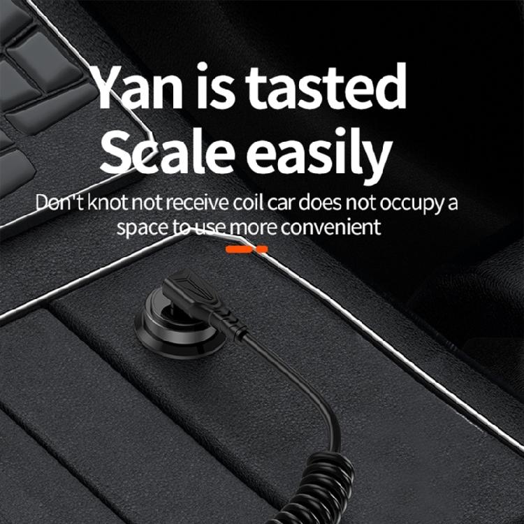 Coiled USB C To USB C Cable Flexible Length PD60W Fast Charging Data Transfer For Phone Tablets Power Cord Data Line