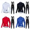 2024 Breathable Fleece-Lined Cycling Suit: Men's & Women's Long Sleeve for Autumn & Winter