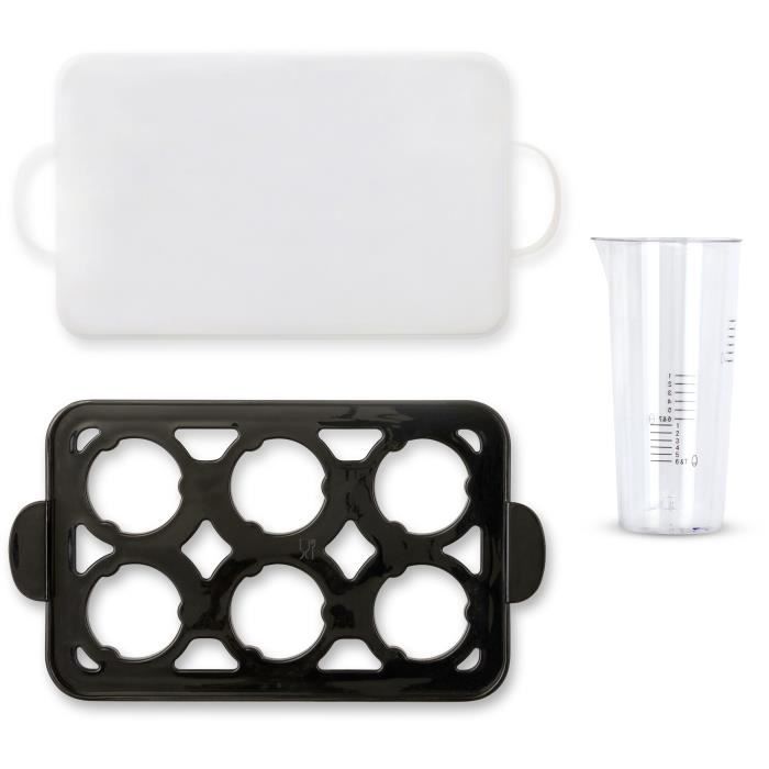 Cuiseur à oeufs - LIVOO - DOC290 - 400W - 6 œufs - Acier inoxydable - Maintien au chaud - Support à œufs, couvercle et verre doseur