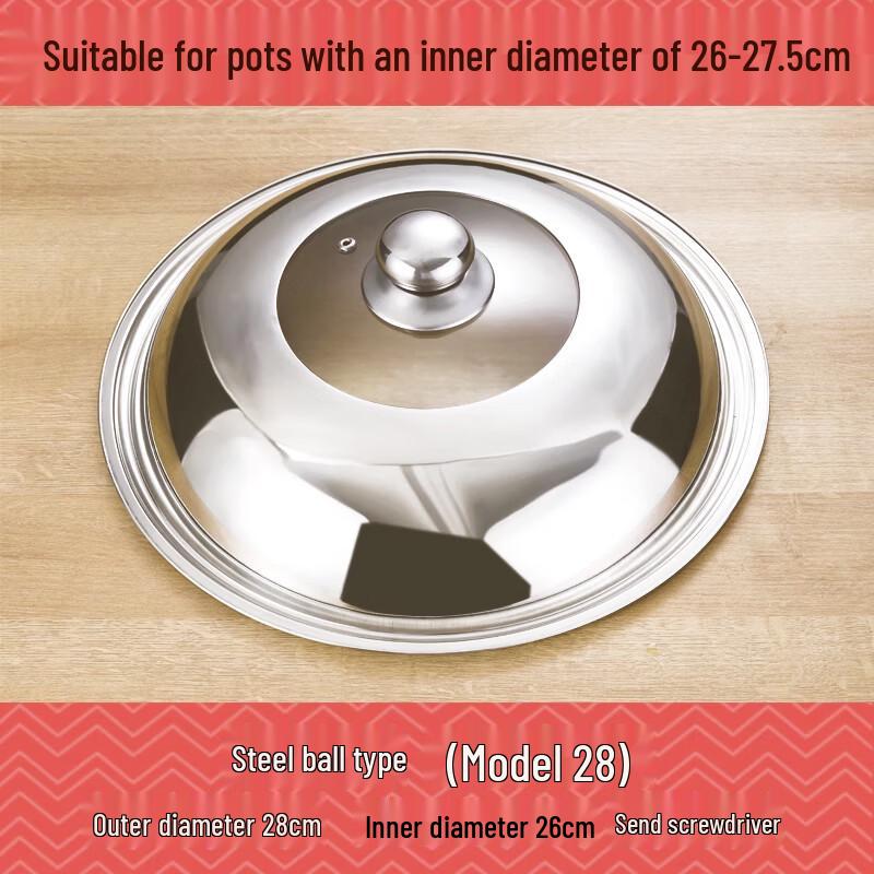Zhaoran Stainless Steel Visible Wok Lid