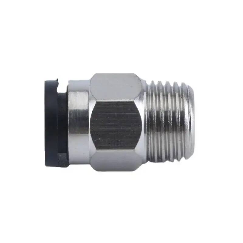 Pneumatik-Fittings Messing Mini-Verbinder Luftschlauch Schnellkupplung PC4-M3/M4/M5 4mm Gewinde Durchgangsgerade Verbindung