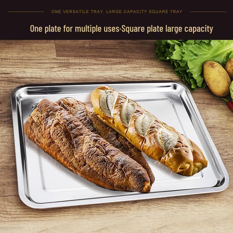 304 Stainless Steel Deep Rectangular Serving Tray