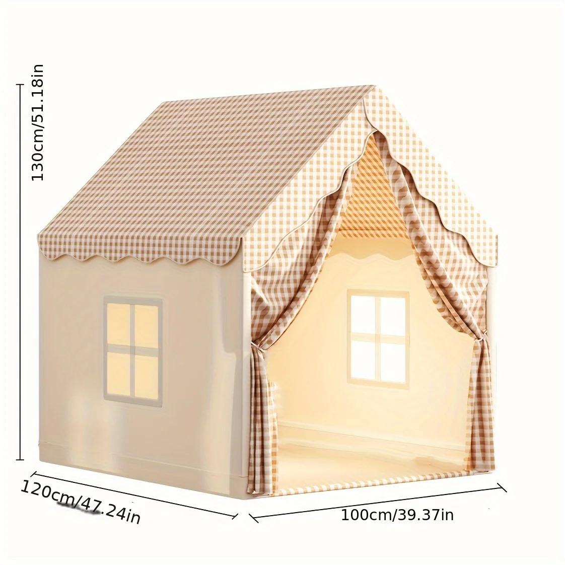 

Детская палатка-замок для игр в помещении - Навес над кроватью, перегородка, домик для игрушек, игровой набор для дошкольников, рождественский подарок, одинарная палатка без аксессуаров темные хаки