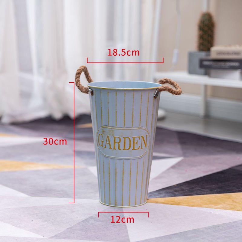 Creative Tin Flower Pot: Dried & Fresh Flower Arrangement Vase for Home or Flower Shop Use