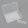 Parts Case 28 Compartments Individual Lid Nail Stone Beads Organizer (W920B3E)
