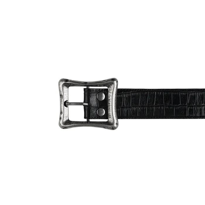 CORE BELT - CROC EMBOSSED (GLOSSY BLACK)