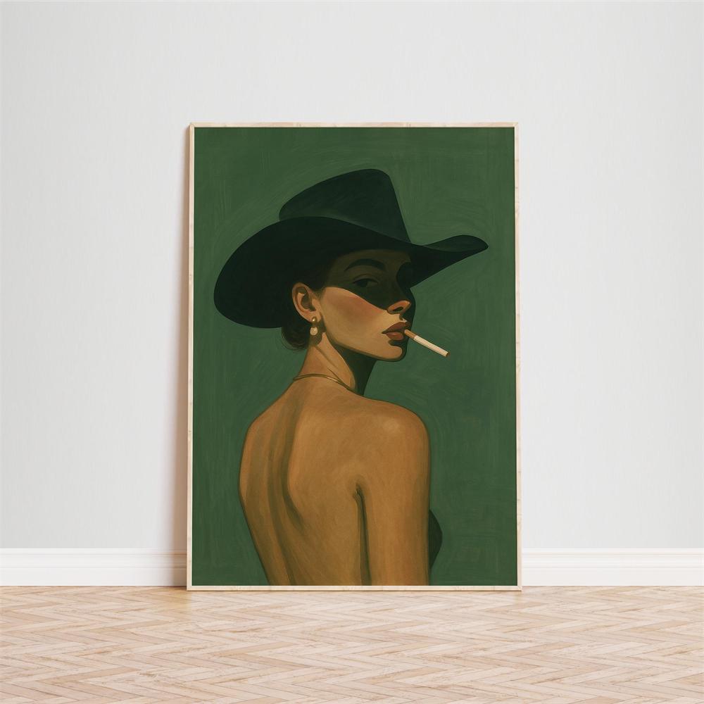 Mid-Century Modern Cocktail Lounge Art Print Vintage Bar Scene Poster Retro Bar Poster Retro Cocktail Lounge Art Canvas Painting 21X30CMNo Framed