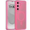 Funda de teléfono con tacto de piel magnética para Samsung S26 Ultra, S25 FE/S24, A17 esmerilado