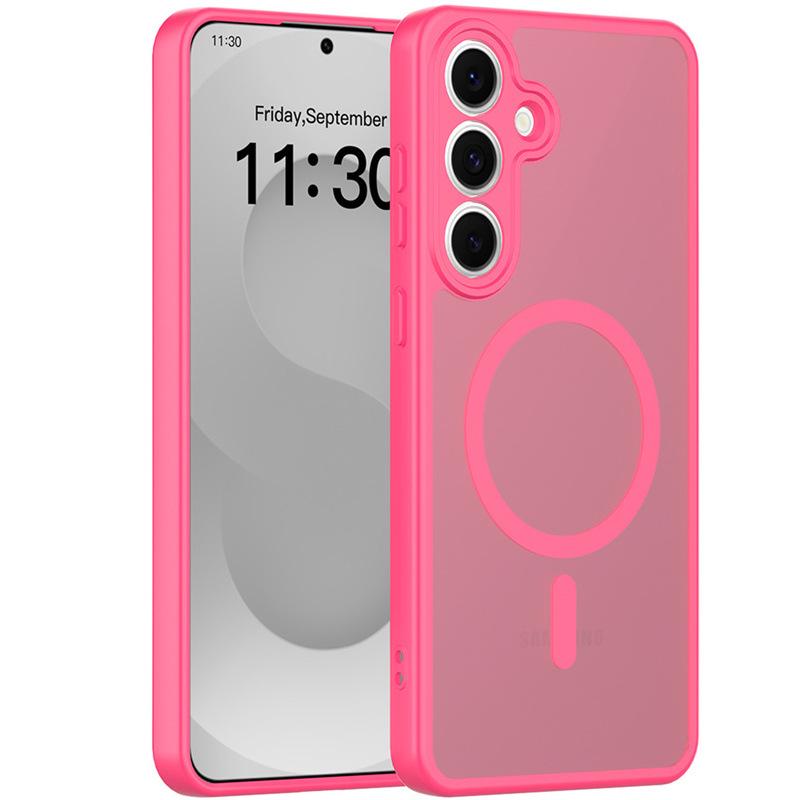 Funda de teléfono con tacto de piel magnética para Samsung S26 Ultra, S25 FE/S24, A17 esmerilado
