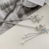 Pearl Chinese Style Hair Stick Lotus Flower  Hair Fork Vintage Hanfu Hair Stick  Perform